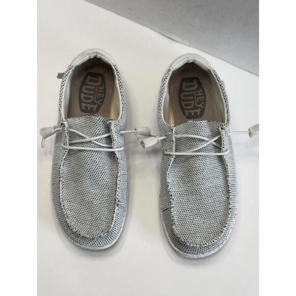Hey Dude Wendy Sox Women's Stone White Casual Loafers Comfort Slip On Shoe US 7M - Picture 5 of 9